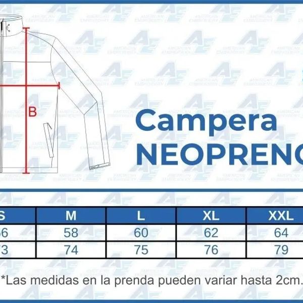 Campera deportiva con cierre