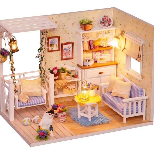 Casa de muñecas de madera