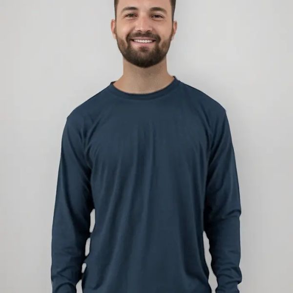 Remera manga larga básica
