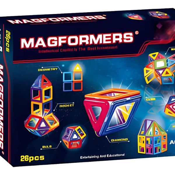 Set grande de bloques magnéticos