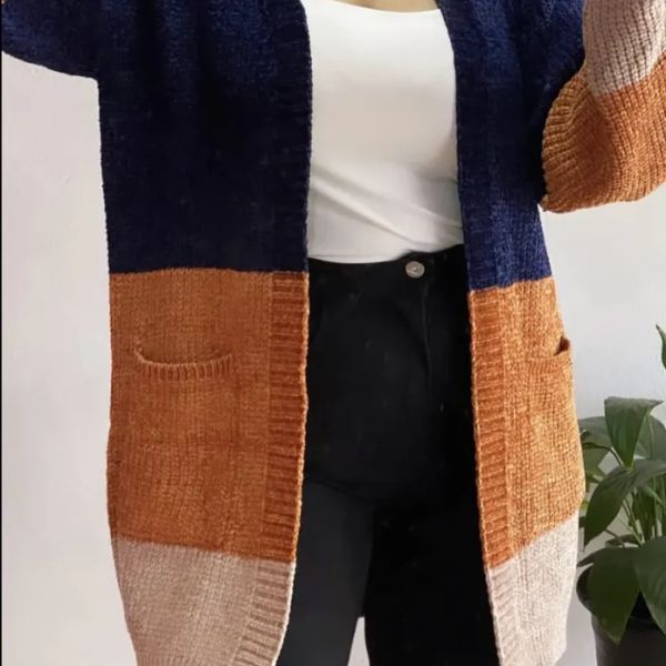 Sweater cardigan largo